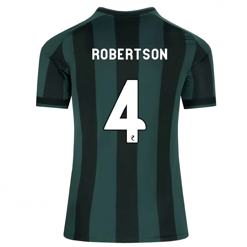 Danxen Niño Camiseta Lisa Robertson #4 Gris Pizarra Oscuro Negro 2ª Equipación 2026/27 La Camisa México