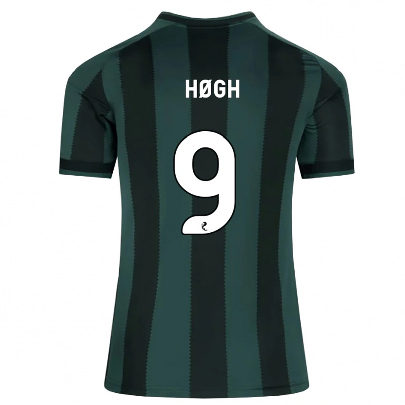 Danxen Niño Camiseta Kasper Høgh #9 Gris Pizarra Oscuro Negro 2ª Equipación 2026/27 La Camisa México