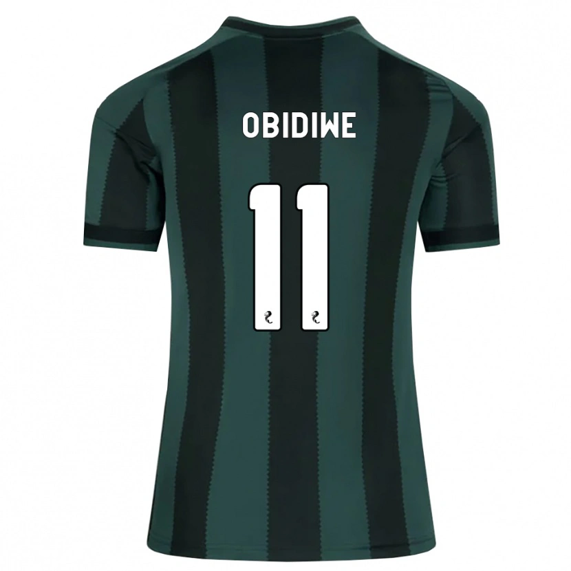 Danxen Niño Camiseta Emmanuel Obidiwe #11 Gris Pizarra Oscuro Negro 2ª Equipación 2026/27 La Camisa México