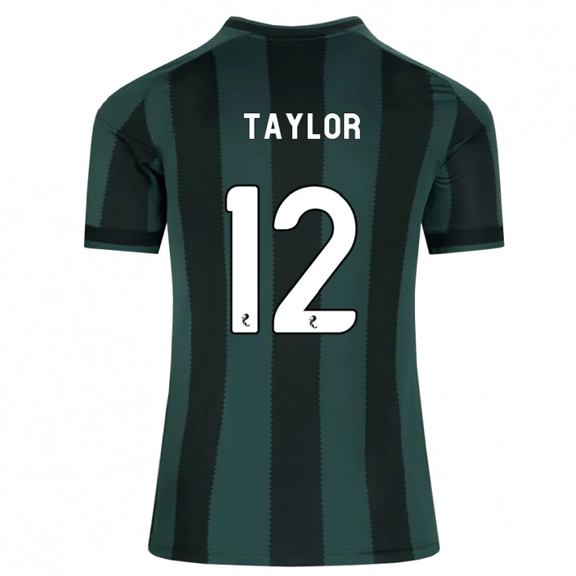 Danxen Niño Camiseta Aodhan Taylor #12 Gris Pizarra Oscuro Negro 2ª Equipación 2026/27 La Camisa México