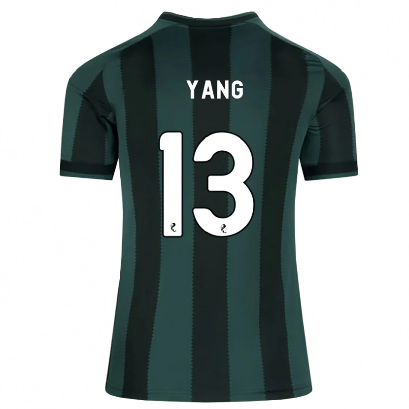 Danxen Niño Camiseta Hyun-Jun Yang #13 Gris Pizarra Oscuro Negro 2ª Equipación 2026/27 La Camisa México