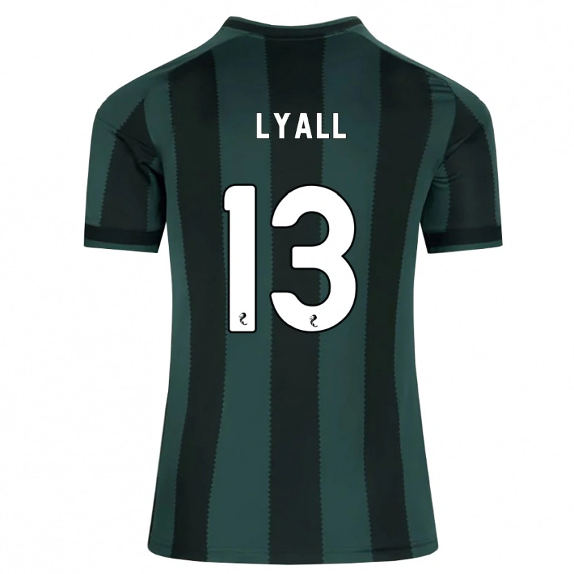 Danxen Niño Camiseta Warren Lyall #13 Gris Pizarra Oscuro Negro 2ª Equipación 2026/27 La Camisa México