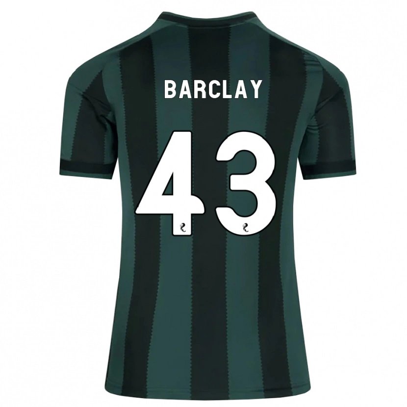 Danxen Niño Camiseta Lucy Barclay #43 Gris Pizarra Oscuro Negro 2ª Equipación 2026/27 La Camisa México