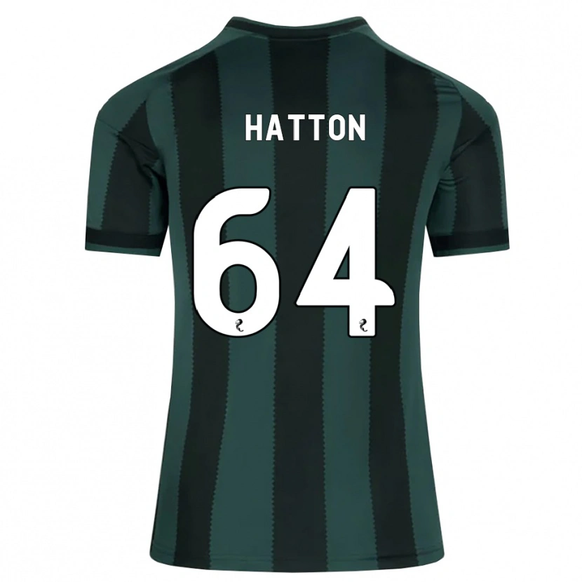 Danxen Niño Camiseta Thomas Hatton #64 Gris Pizarra Oscuro Negro 2ª Equipación 2026/27 La Camisa México