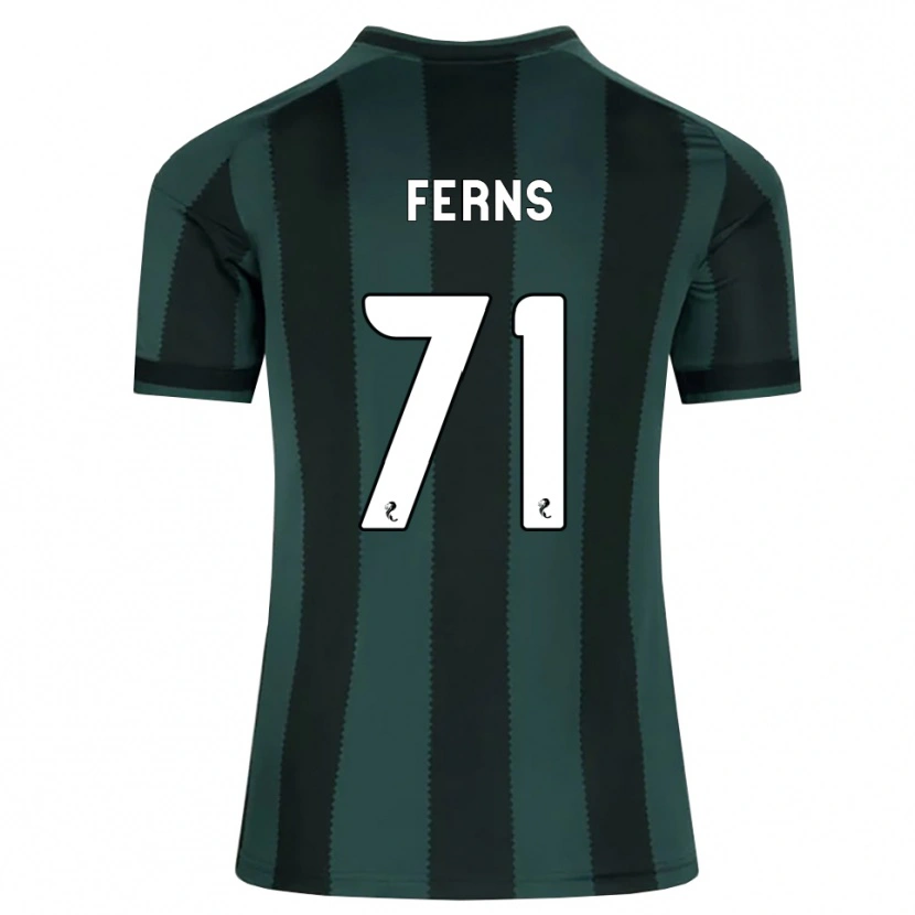 Danxen Niño Camiseta Abbie Ferns #71 Gris Pizarra Oscuro Negro 2ª Equipación 2026/27 La Camisa México