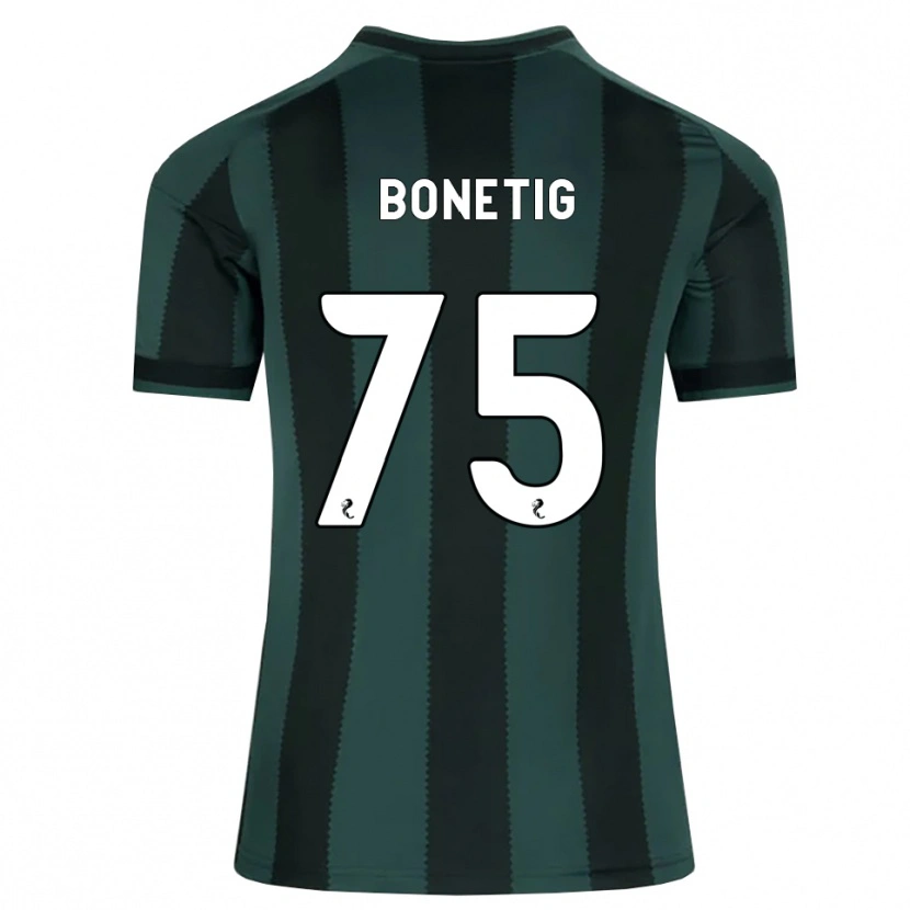 Danxen Niño Camiseta Liam Bonetig #75 Gris Pizarra Oscuro Negro 2ª Equipación 2026/27 La Camisa México