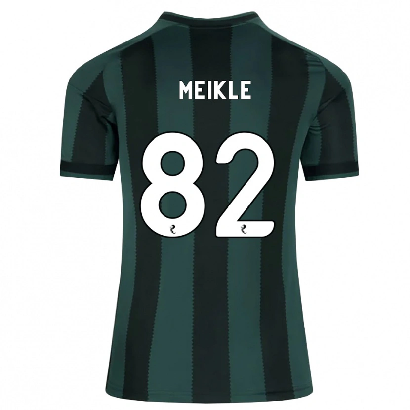 Danxen Niño Camiseta Jamie Meikle #82 Gris Pizarra Oscuro Negro 2ª Equipación 2026/27 La Camisa México