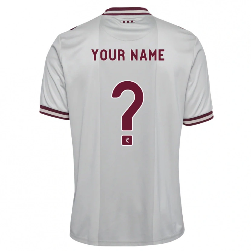 Danxen Niño Camiseta Su Nombre #0 Blanco Borgoña 2ª Equipación 2026/27 La Camisa México