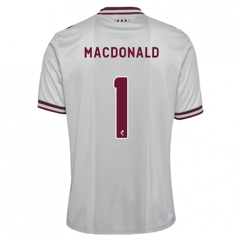 Danxen Niño Camiseta Jamie Macdonald #1 Blanco Borgoña 2ª Equipación 2026/27 La Camisa México