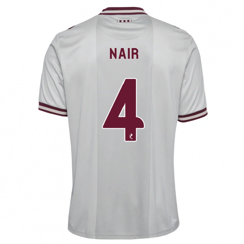 Danxen Niño Camiseta Kenzi Nair #4 Blanco Borgoña 2ª Equipación 2026/27 La Camisa México