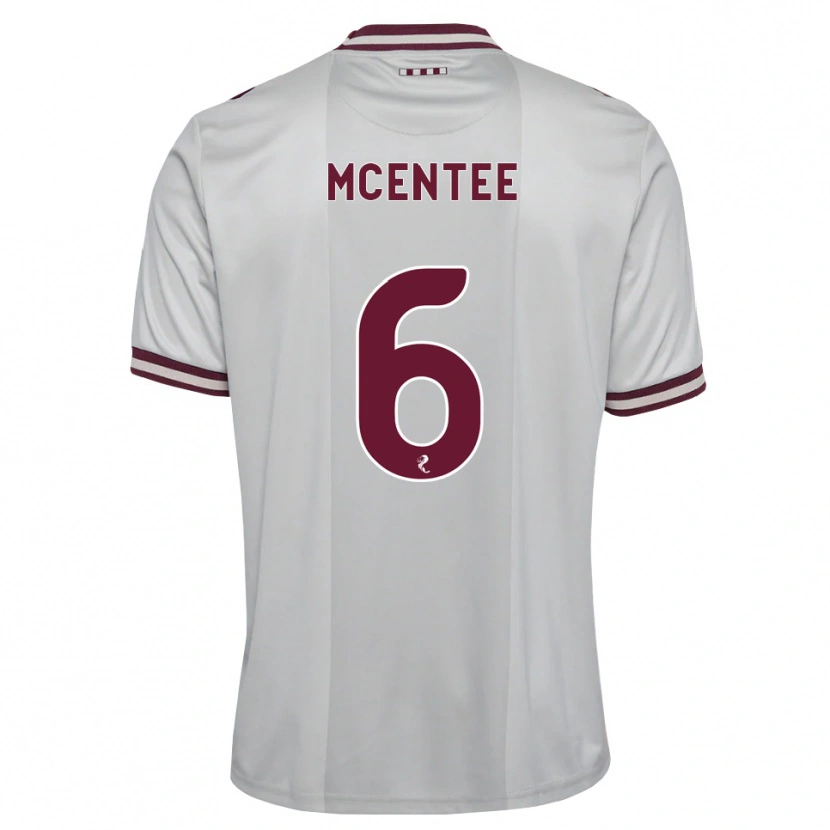 Danxen Niño Camiseta Oisin Mcentee #6 Blanco Borgoña 2ª Equipación 2026/27 La Camisa México