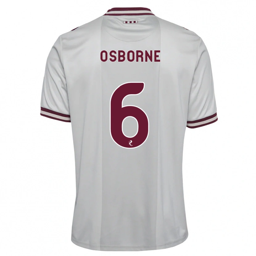 Danxen Niño Camiseta Alfie Osborne #6 Blanco Borgoña 2ª Equipación 2026/27 La Camisa México
