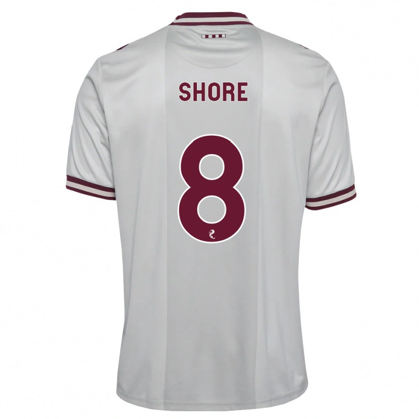 Danxen Niño Camiseta Eilidh Shore #8 Blanco Borgoña 2ª Equipación 2026/27 La Camisa México