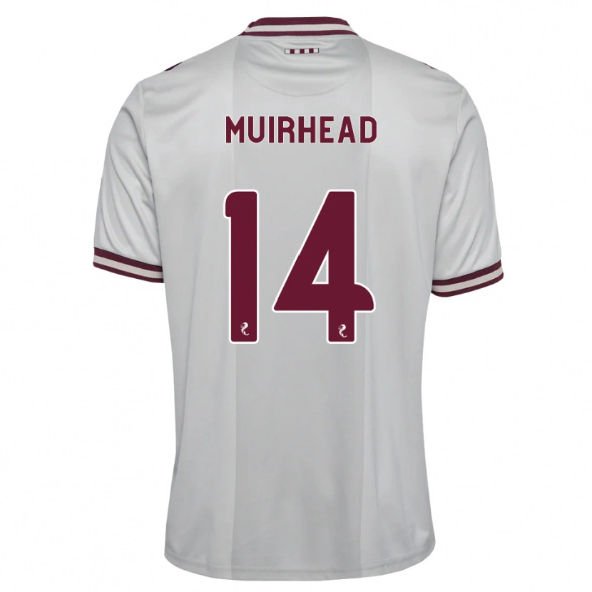 Danxen Niño Camiseta Owen Muirhead #14 Blanco Borgoña 2ª Equipación 2026/27 La Camisa México