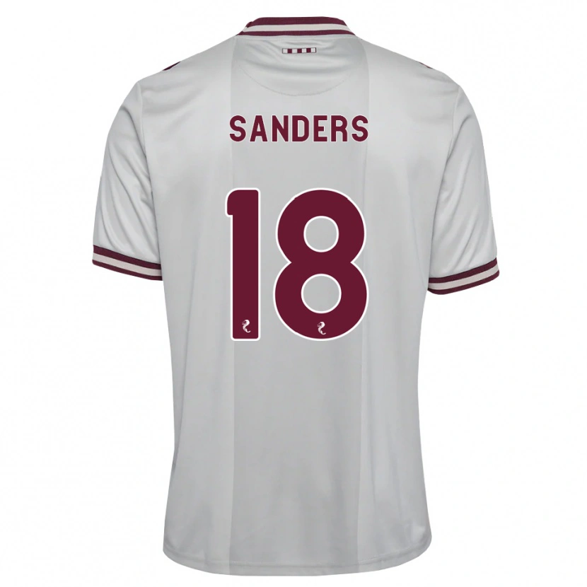 Danxen Niño Camiseta Charlie Sanders #18 Blanco Borgoña 2ª Equipación 2026/27 La Camisa México