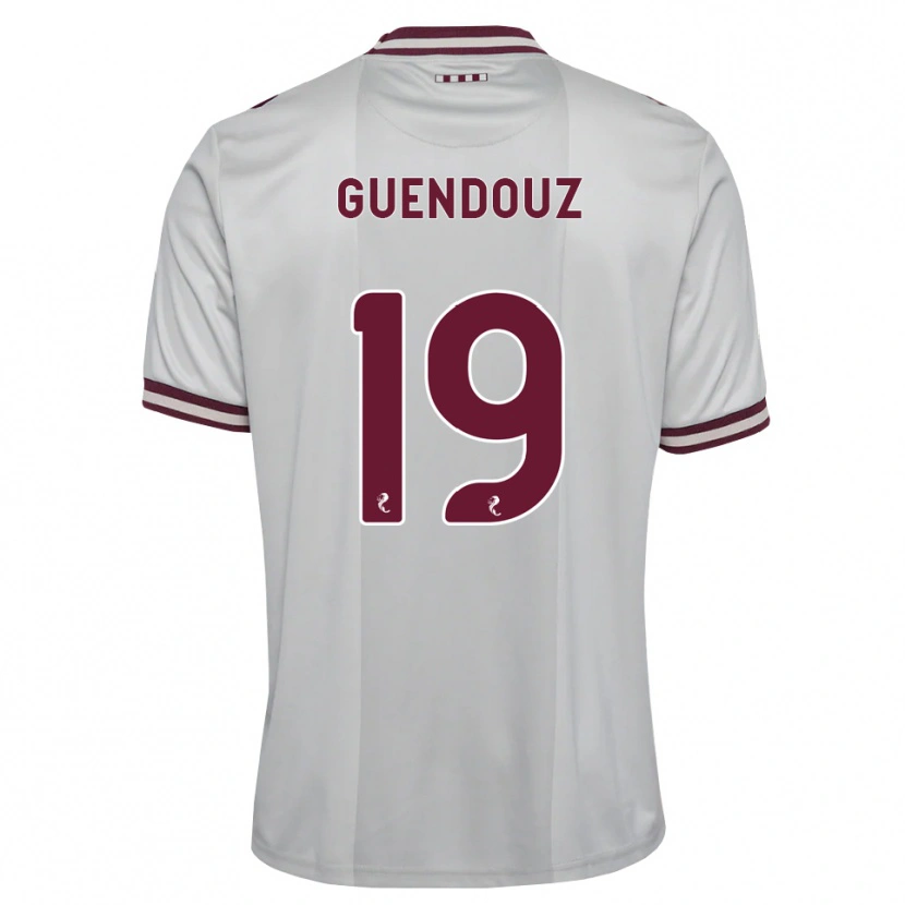 Danxen Niño Camiseta Sabri Guendouz #19 Blanco Borgoña 2ª Equipación 2026/27 La Camisa México
