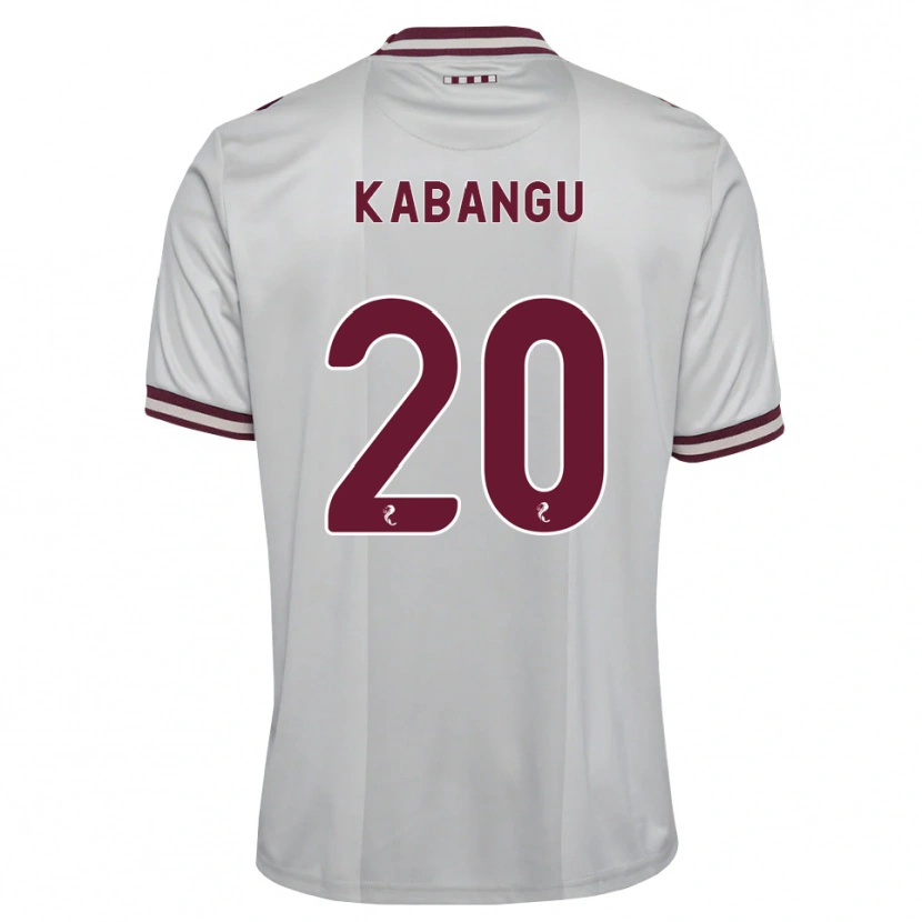 Danxen Niño Camiseta Elton Kabangu #20 Blanco Borgoña 2ª Equipación 2026/27 La Camisa México