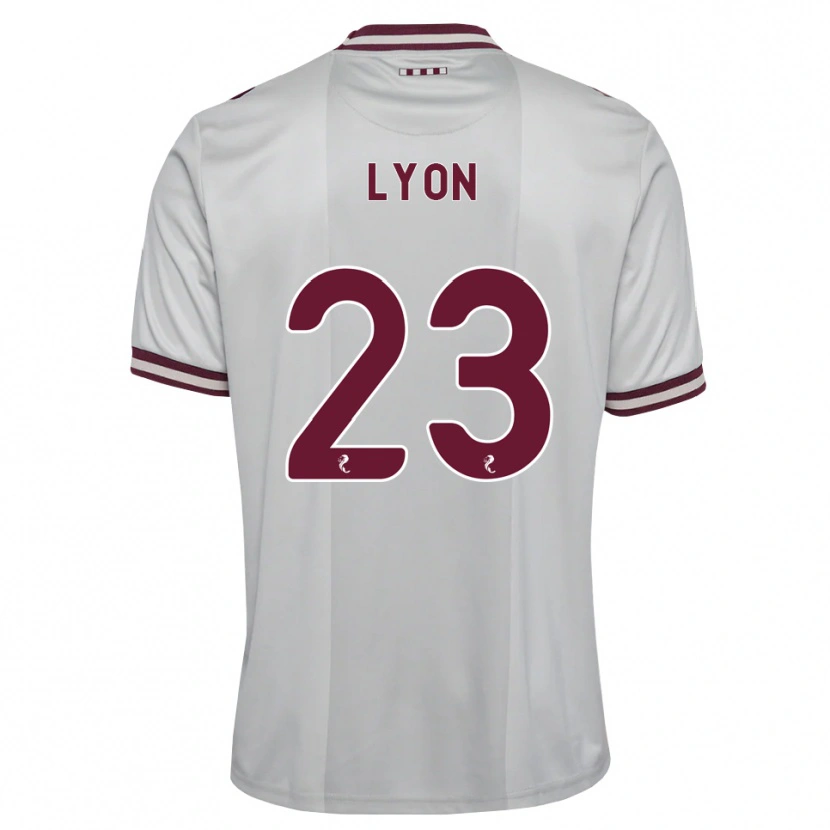 Danxen Niño Camiseta Jack Lyon #23 Blanco Borgoña 2ª Equipación 2026/27 La Camisa México