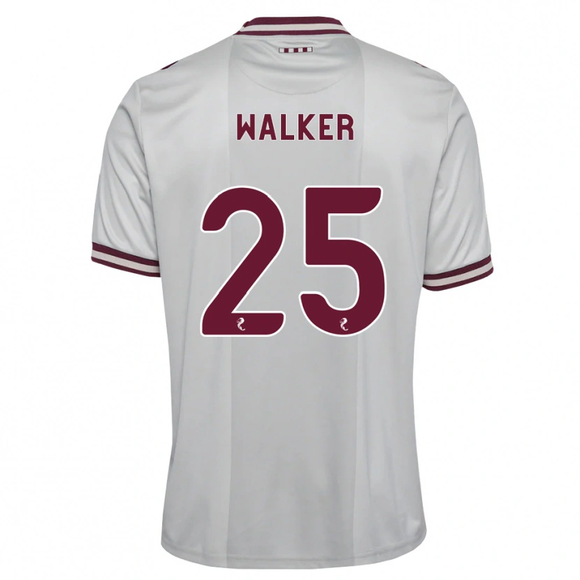 Danxen Niño Camiseta Liam Walker #25 Blanco Borgoña 2ª Equipación 2026/27 La Camisa México