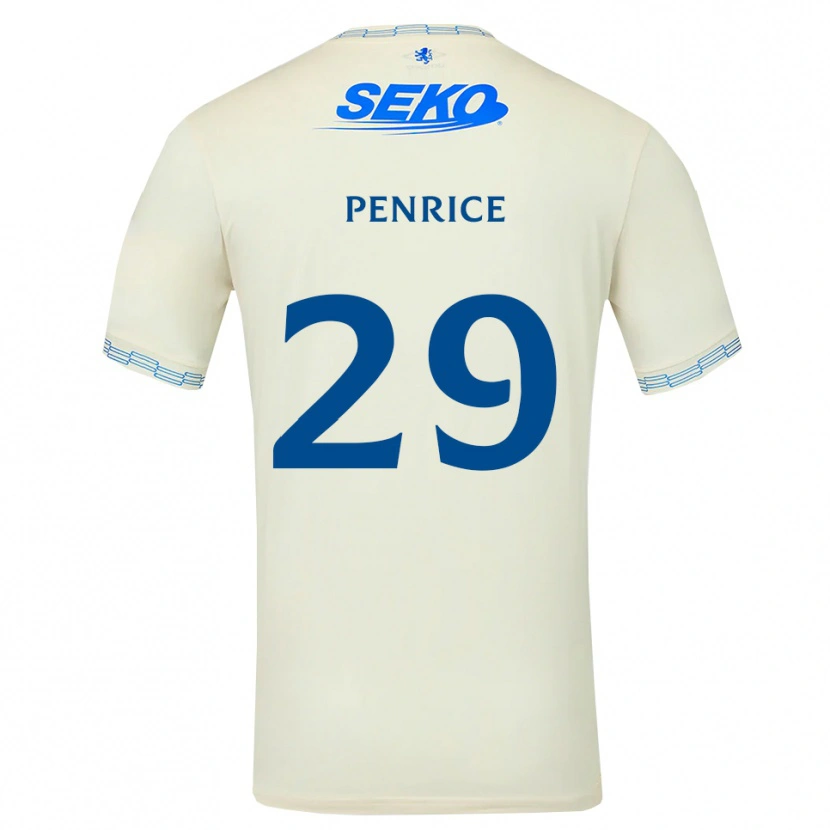 Danxen Niño Camiseta James Penrice #29 Azul Cielo Profundo Blanco 2ª Equipación 2026/27 La Camisa México