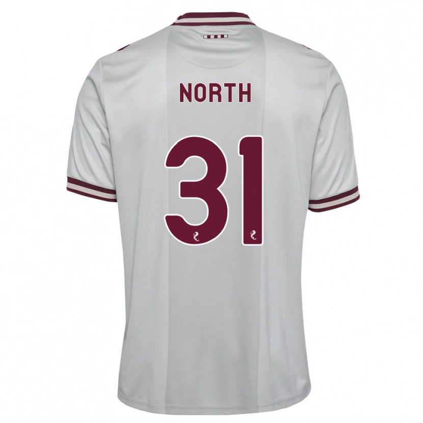 Danxen Niño Camiseta Tommy North #31 Blanco Borgoña 2ª Equipación 2026/27 La Camisa México