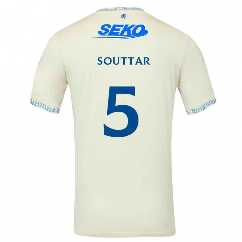 Danxen Niño Camiseta John Souttar #5 Azul Cielo Profundo Blanco 2ª Equipación 2026/27 La Camisa México