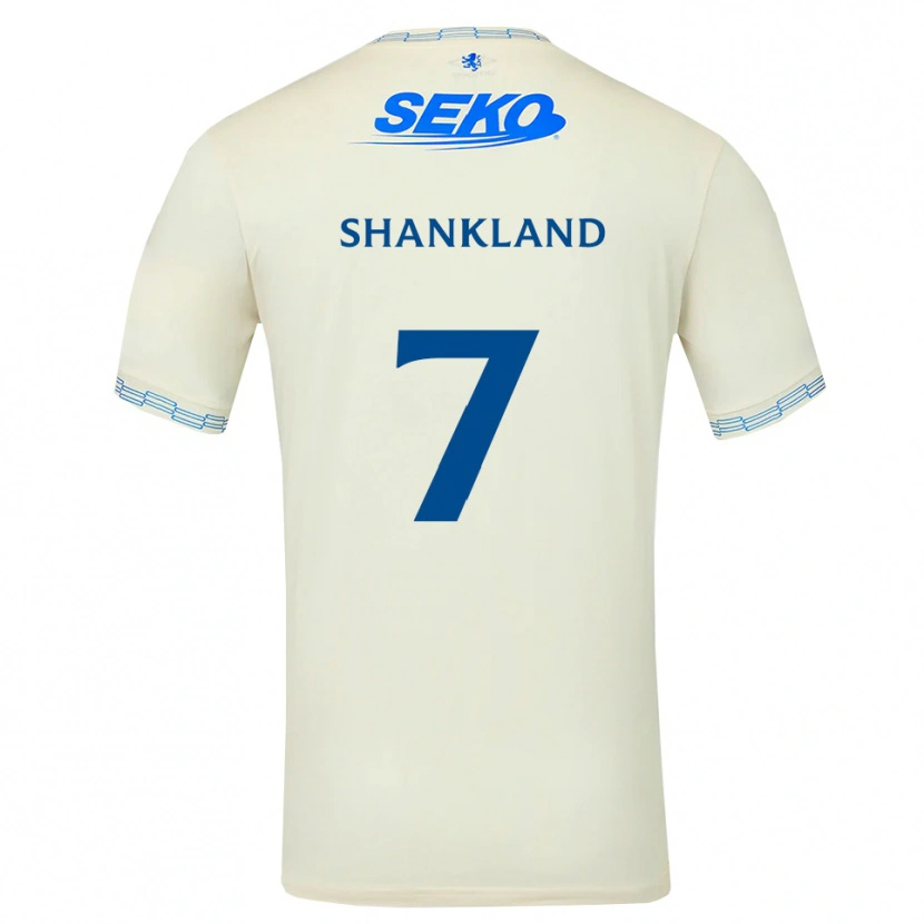 Danxen Niño Camiseta Lawrence Shankland #7 Azul Cielo Profundo Blanco 2ª Equipación 2026/27 La Camisa México