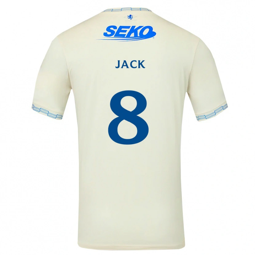 Danxen Niño Camiseta Ryan Jack #8 Azul Cielo Profundo Blanco 2ª Equipación 2026/27 La Camisa México