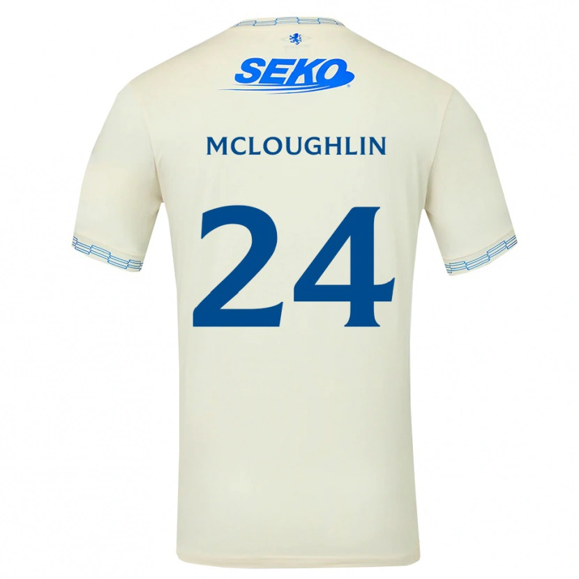 Danxen Niño Camiseta Olivia Mcloughlin #24 Azul Cielo Profundo Blanco 2ª Equipación 2026/27 La Camisa México