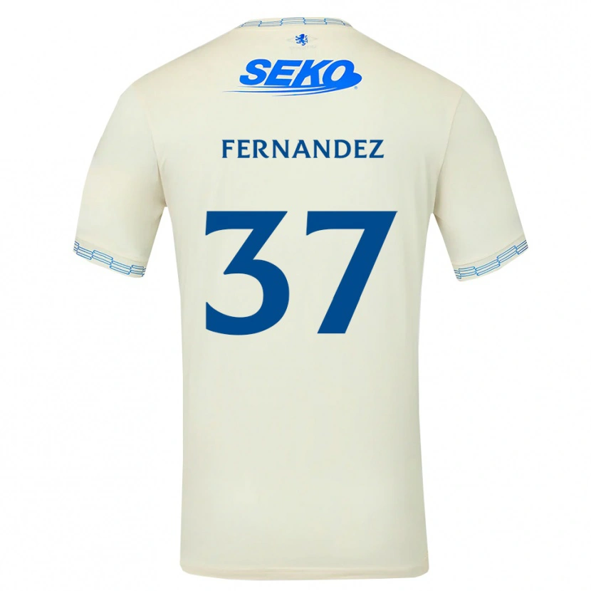 Danxen Niño Camiseta Emmanuel Fernandez #37 Azul Cielo Profundo Blanco 2ª Equipación 2026/27 La Camisa México