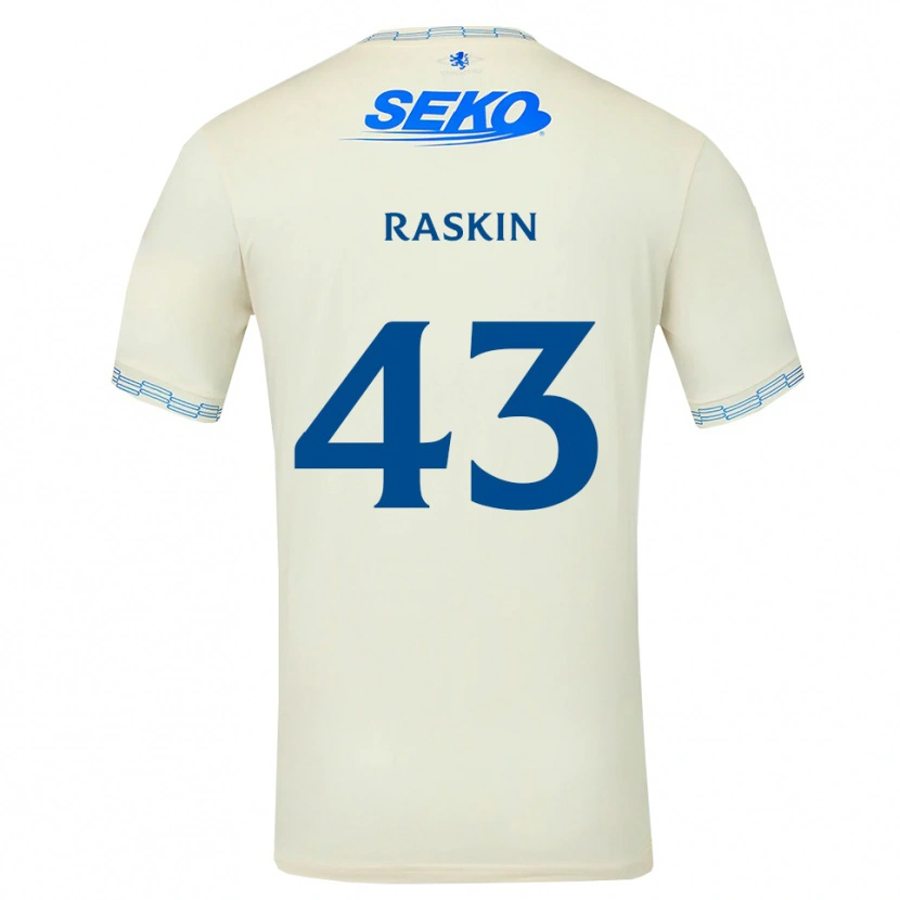 Danxen Niño Camiseta Nicolas Raskin #43 Azul Cielo Profundo Blanco 2ª Equipación 2026/27 La Camisa México