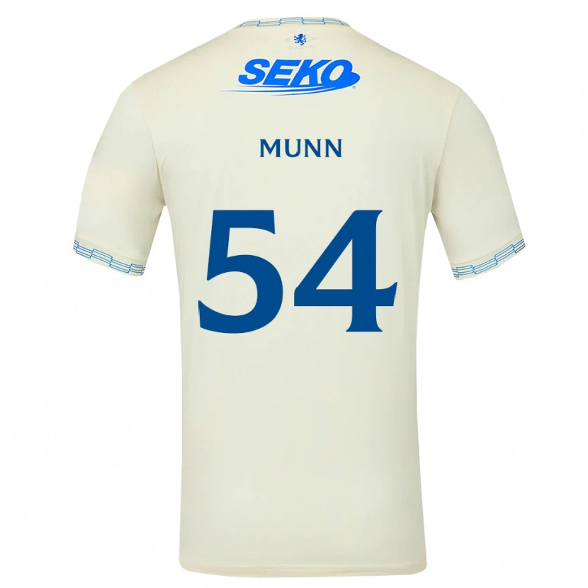 Danxen Niño Camiseta Mason Munn #54 Azul Cielo Profundo Blanco 2ª Equipación 2026/27 La Camisa México