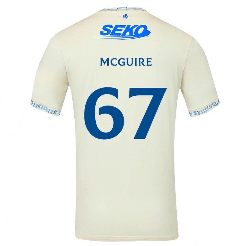 Danxen Niño Camiseta Rydnn Mcguire #67 Azul Cielo Profundo Blanco 2ª Equipación 2026/27 La Camisa México