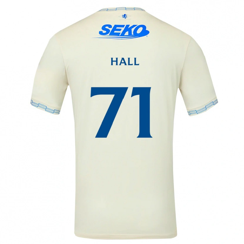 Danxen Niño Camiseta Ruaridh Hall #71 Azul Cielo Profundo Blanco 2ª Equipación 2026/27 La Camisa México