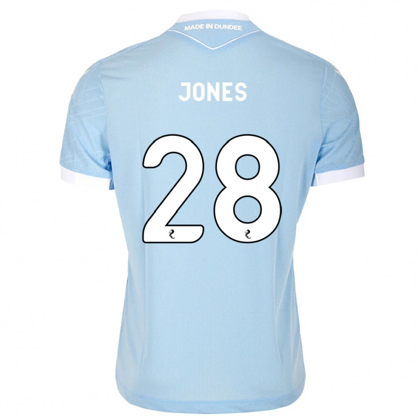 Danxen Niño Camiseta Callum Jones #28 Azul Cielo Claro Blanco 2ª Equipación 2026/27 La Camisa México
