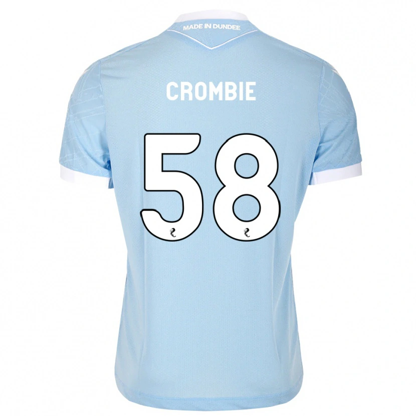 Danxen Niño Camiseta Ethan Crombie #58 Azul Cielo Claro Blanco 2ª Equipación 2026/27 La Camisa México