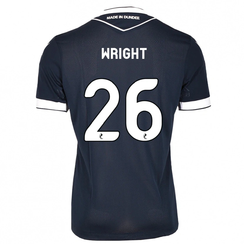 Danxen Niño Camiseta Joe Wright #26 Azul Medianoche Blanco 1ª Equipación 2026/27 La Camisa México