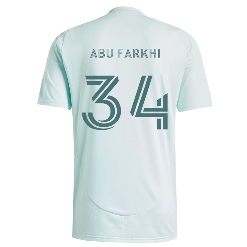 Danxen Niño Camiseta Sayed Abu Farkhi #34 Blanco Verde Claro 2ª Equipación 2026/27 La Camisa México