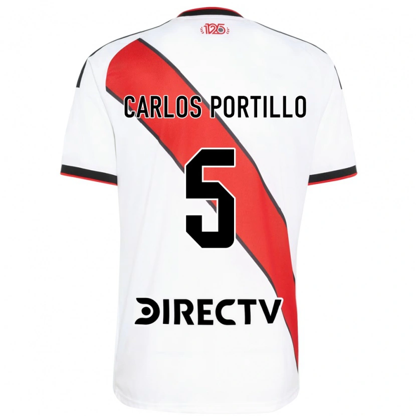 Danxen Hombre Camiseta Juan Carlos Portillo #5 Rojo Blanco Negro 1ª Equipación 2026/27 La Camisa México