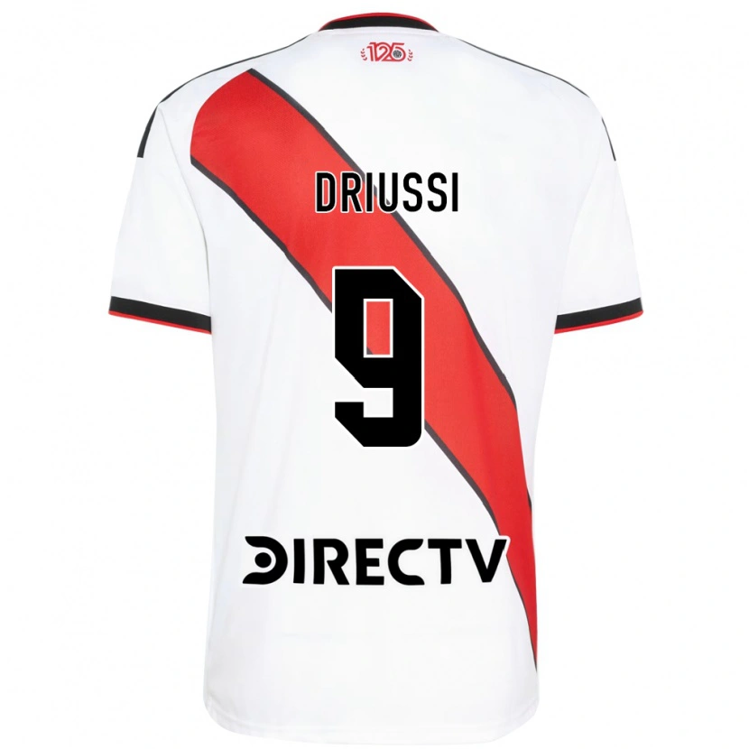 Danxen Hombre Camiseta Sebastián Driussi #9 Rojo Blanco Negro 1ª Equipación 2026/27 La Camisa México