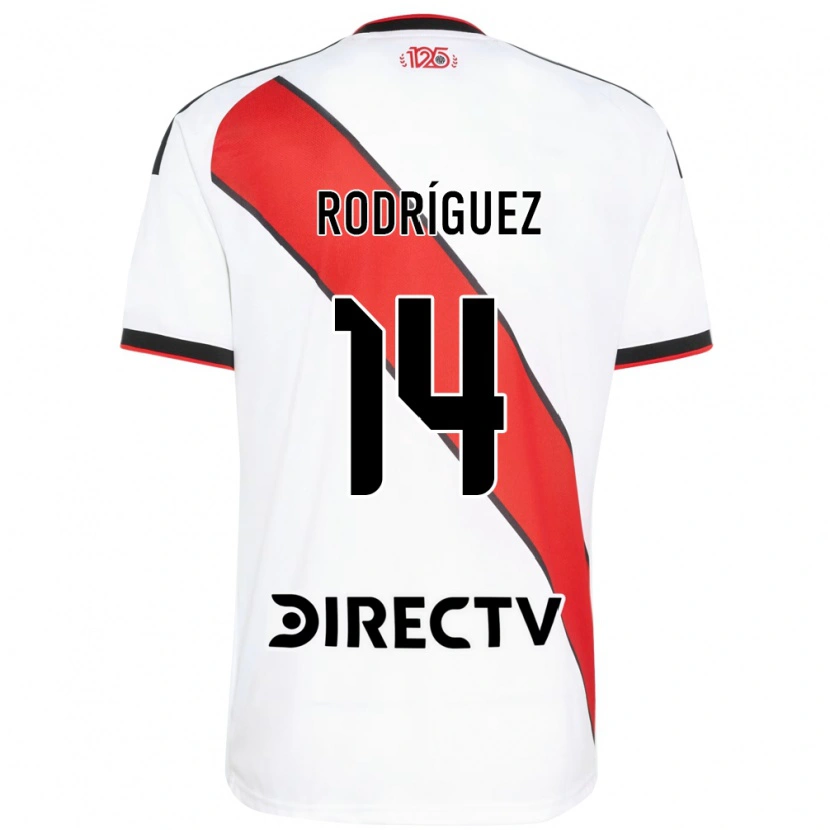 Danxen Hombre Camiseta Benjamín Rodríguez #14 Rojo Blanco Negro 1ª Equipación 2026/27 La Camisa México