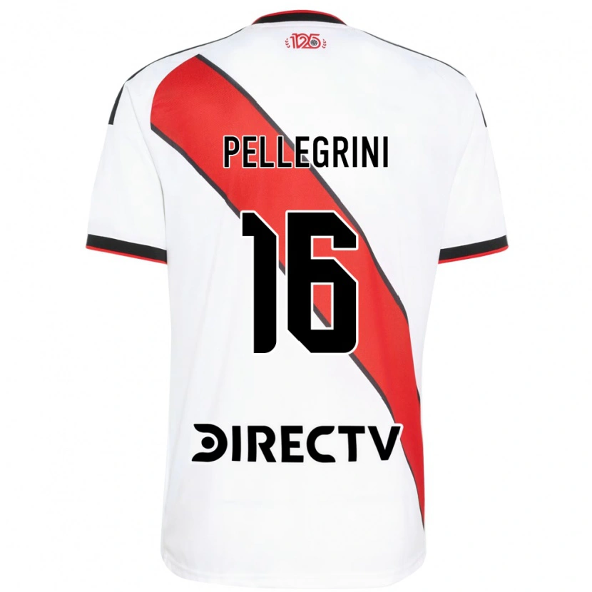 Danxen Hombre Camiseta Thiago Pellegrini #16 Rojo Blanco Negro 1ª Equipación 2026/27 La Camisa México