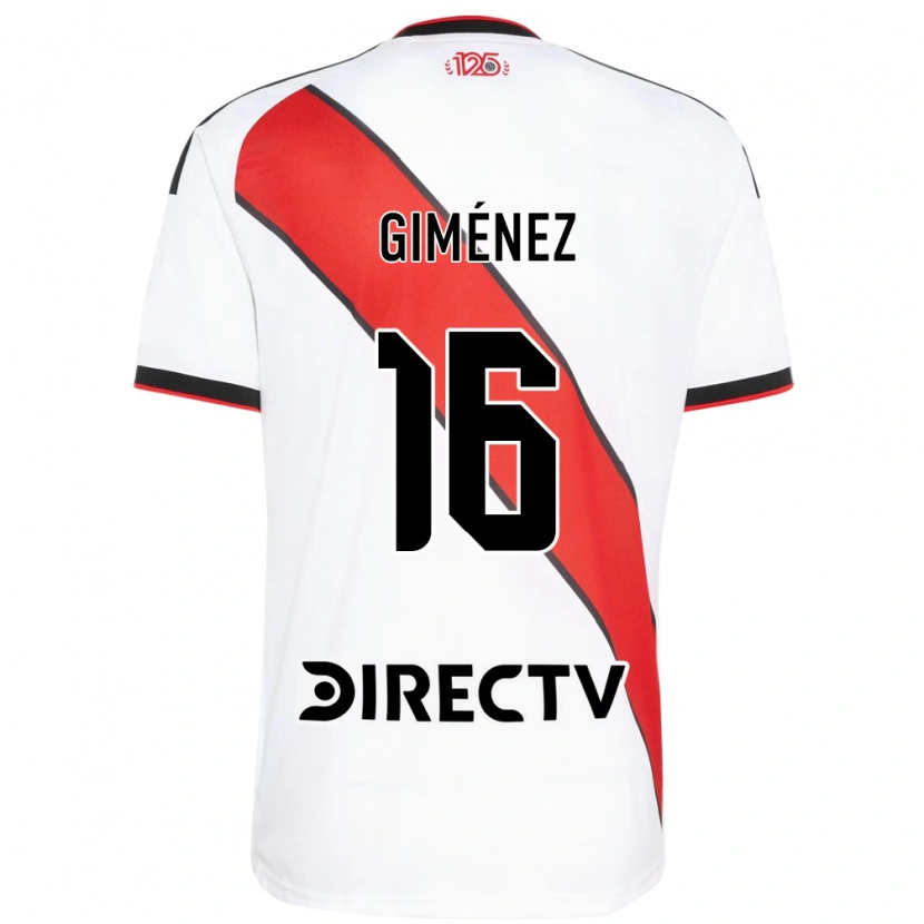 Danxen Hombre Camiseta Bautista Giménez #16 Rojo Blanco Negro 1ª Equipación 2026/27 La Camisa México