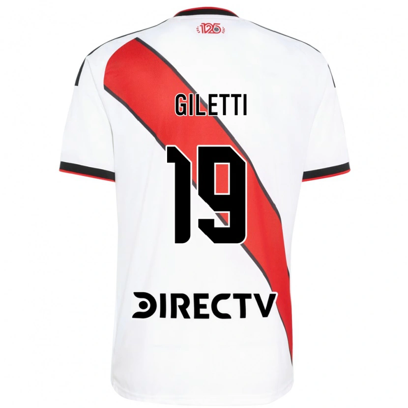 Danxen Hombre Camiseta Santino Giletti #19 Rojo Blanco Negro 1ª Equipación 2026/27 La Camisa México