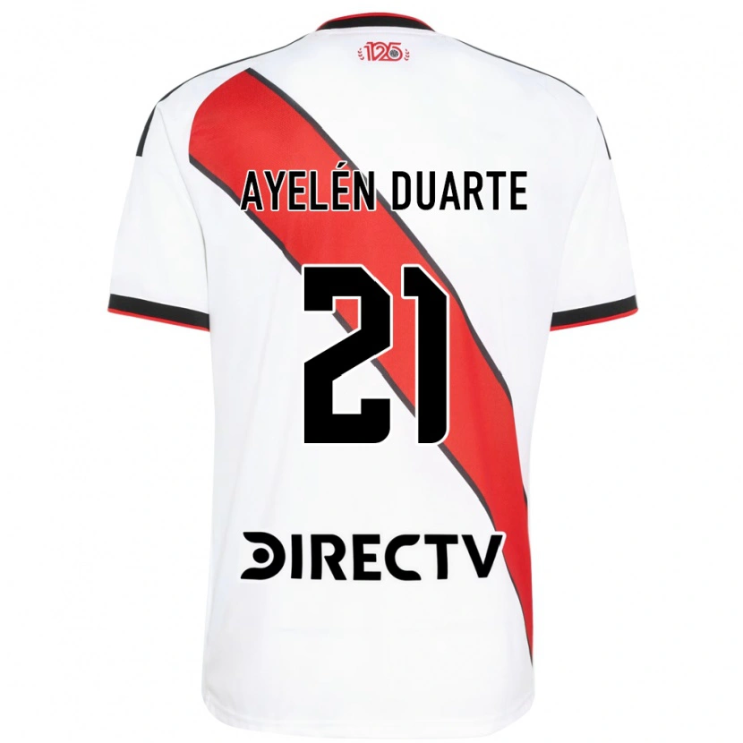 Danxen Hombre Camiseta Camila Ayelén Duarte #21 Rojo Blanco Negro 1ª Equipación 2026/27 La Camisa México