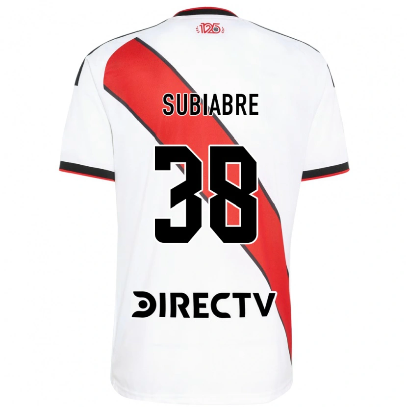 Danxen Hombre Camiseta Ian Subiabre #38 Rojo Blanco Negro 1ª Equipación 2026/27 La Camisa México