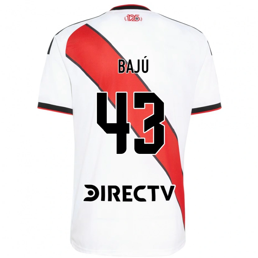 Danxen Hombre Camiseta Lisandro Bajú #43 Rojo Blanco Negro 1ª Equipación 2026/27 La Camisa México