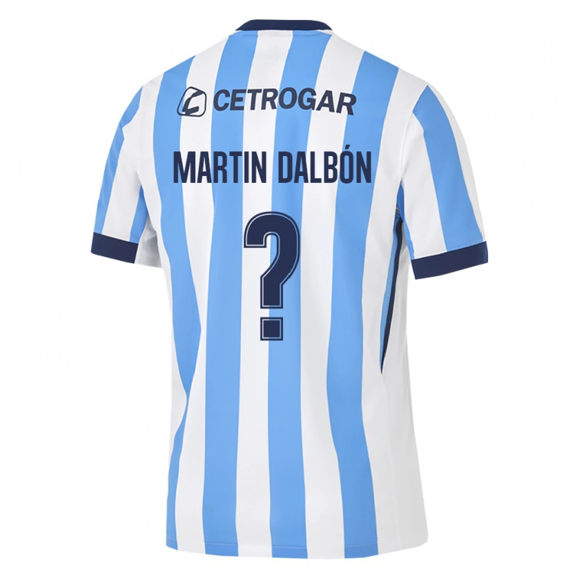 Danxen Hombre Camiseta Juan Martin Dalbón #0 Azul Claro Blanco Negro 1ª Equipación 2026/27 La Camisa México