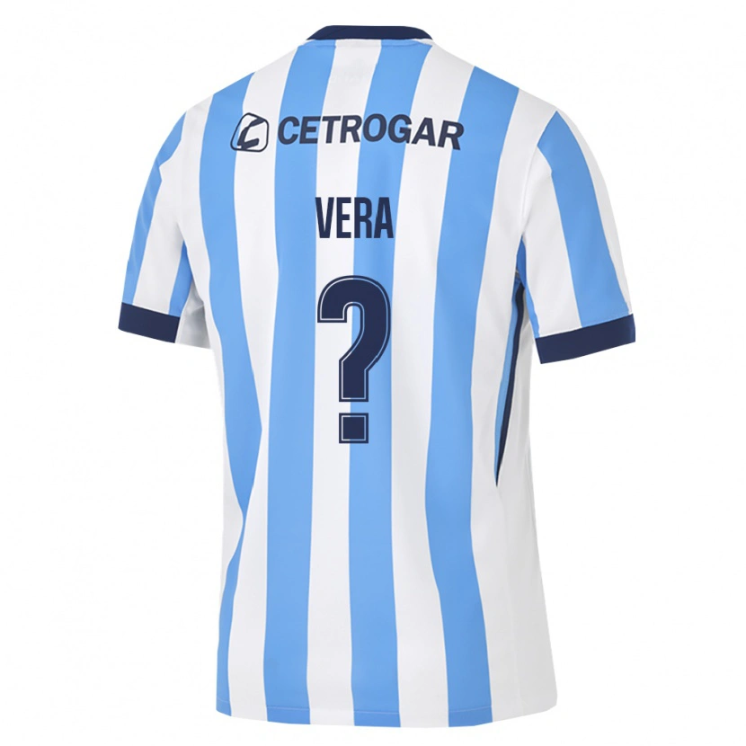 Danxen Hombre Camiseta Santino Vera #0 Azul Claro Blanco Negro 1ª Equipación 2026/27 La Camisa México