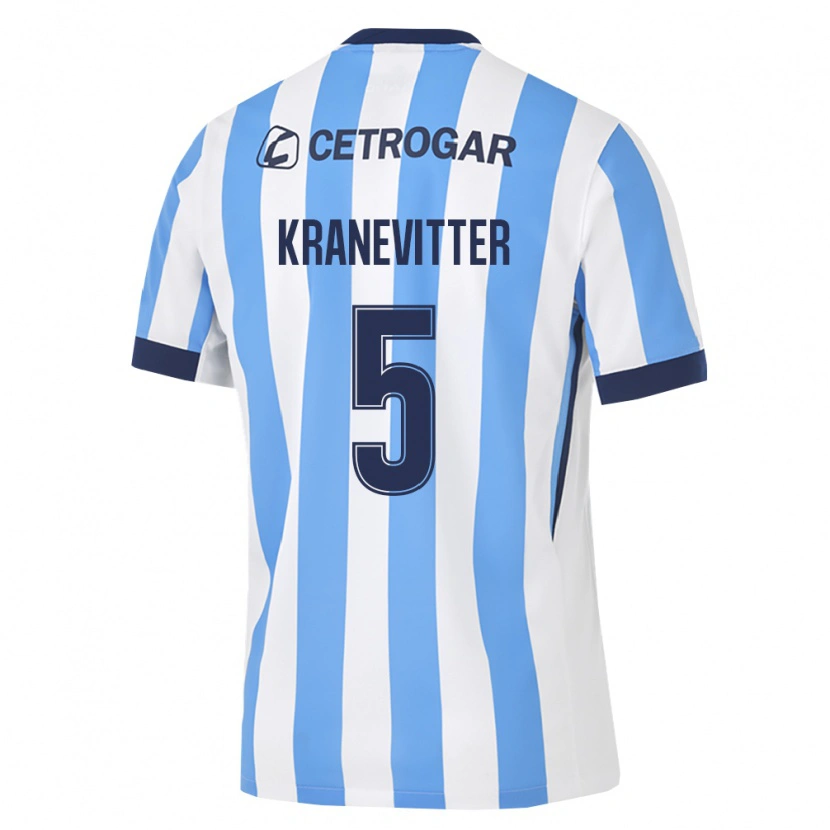 Danxen Hombre Camiseta Matías Kranevitter #5 Azul Claro Blanco Negro 1ª Equipación 2026/27 La Camisa México